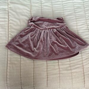 Zara girls pink velvet skirt size 6